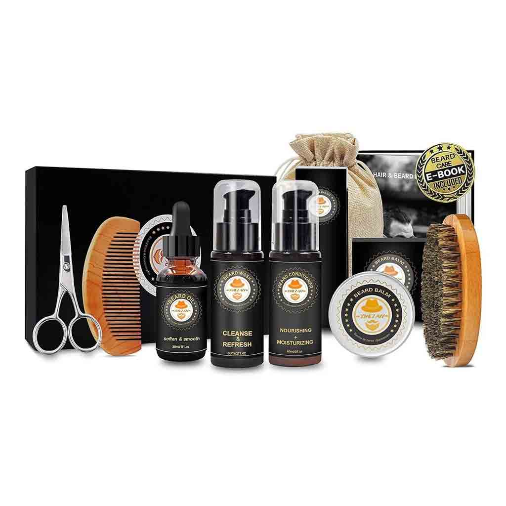 💈 Kit de Aseo para Barba Xikezan Beard Care Kit – 8 Piezas