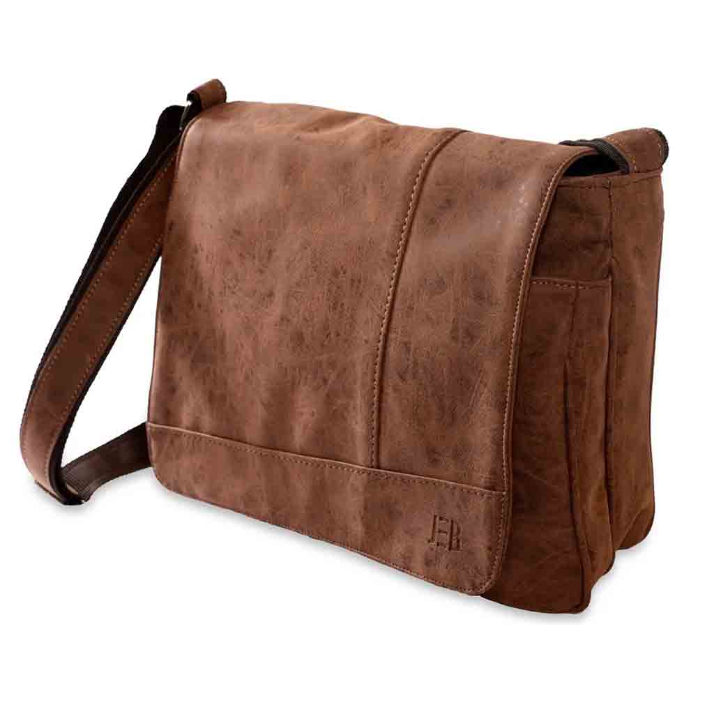 🎒 Morral Horizontal – Simil Cuero Gastado