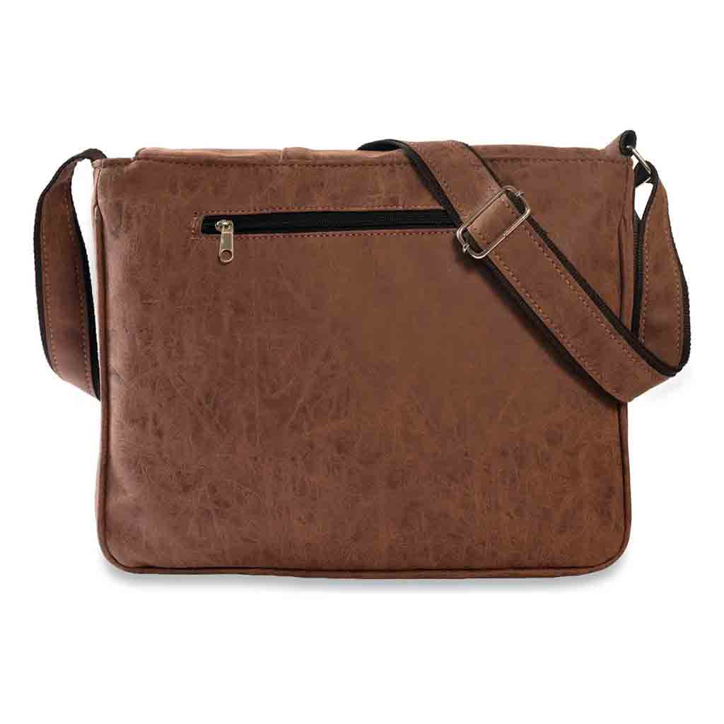 🎒 Morral Horizontal – Simil Cuero Gastado